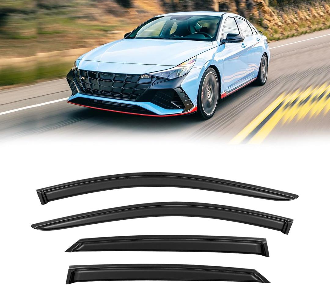 Rain Guards Window Visor for 2021-2026 Hyundai Elantra Out-Channel