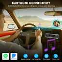 Bluetooth Retro Radio for Classic Vehicles: Single Din Vintage Stereo for Car - AM FM Tuner USB AUX Input Subwoofer RCA Output