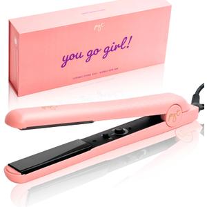 PYT 1.25 Professional Ceramic Hair Straightener  Negative Ion Flat Iron for Frizz-Free Shine, Adjustable Temperature, Dual Voltage, Lightweight Design, Straightens and Curls (Bubble Gum Yum) PYT 1.25 Professional Ceramic Hair Straightener  Negative Ion Flat Iron for Frizz-Free Shine, Adjustable Temperature, Dual Voltage, Lightweight Design, Straightens and Curls (Bubble Gum Yum)