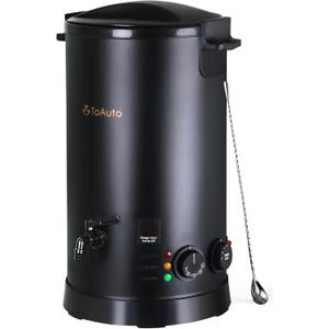 TOAUTO 20Lbs Wax Melter for Candle Making - Candle Wax Melting Pot with Three Power Adjustment 60 to 100 Degrees Temp Setting for Soy Wax Business Candle Making(Black)