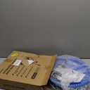 Daoeny Heated Bird Baths for Outdoors, Upgraded 100W Thermostatically Controlled Heated Bird Bath for Deck Railing, Heated Bird Bath for Outside Winter Garden Yard Patio Decor (Blue)