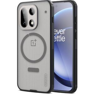 Nillkin Magnetic for OnePlus 15 Case Clear, Compatible with MagSafe, Military Grade Drop Tested, Shockproof Slim Fit One Plus 15 Case, Frosted Shield Pro for OnePlus 15 MagSafe Case, Transparent Black