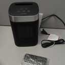 Small Portable Space Heater for Indoor Use - VOCRS 1500W PTC Electric Heater with Thermostat, Remote Control, 12H Timer, Eco and Fan Mode, Rapid and Safe Heating for Bedroom, Office