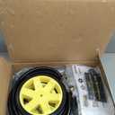 Garden 2-Wheel Hose Reel Cart, Residential Duty Hose Reel with Wheels, Outdoor Water Hose Reel for Backyard, Garden, or Lawn, Metal Hose Carts (175ft Hose Capacity)