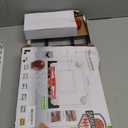 RUNBOW Indoor Mini Basketball Hoops Backboard with Powerful Suction Cups,Wall Mounted Door Basketball Hoops,Toys with Balls Gifts for Kids Boys Teens (43x30CM Black-White with Scorer)