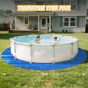 Pool Liner Pad for Above Ground Pools, 12 FT Round Pool Pad, Puncture Protection Mat, Extend Swimming Pool Liner Life, Durable PE Material