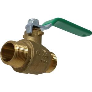 3/4'' Male Ball Valve, Full Port 600 WOG, Water, Oil and Gas - Brass