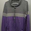 MixShe Womens 2025 Fall Long Sleeve Hoodie Pullover Sweatshirt Lightweight Casual Tops Blouse (Medium, Graypurple)