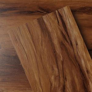 Peel and Stick Wood Flooring, Waterproof Flooring Planks | 18-Pack (26.3 Sq.Ft), 6" x 35" Wood-Effect Flooring, NonSlip, Easy DIY, for Kitchen, Bathroom & Indoor Areas - Warm Brown