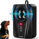 Queenmew Dog Bark Deterrent Devices, Automatic Anti Barking Device with 4 Ultrasonic Transmitters Long Range 50FT, 3 Mode Rechargble Barking Control Devices, Effective Stop Bark Box Outdoor & Indoor