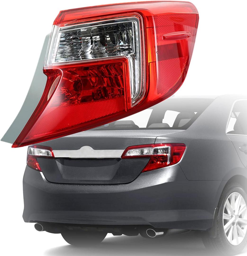munirater 1-Pack Tail Light Brake Lamp Assembly Replacement for 2012-2014 Toyota Camry Right Side 8155006470, TO2805114