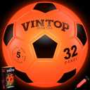 HIEMAO Glow in The Dark Soccer Ball for Kids Boys Ages 8-12 15, Light Up LED Soccer Ball Toys with Pump for Indoor/Outdoor, Fun Gift for Teens Christmas Birthday, Size 5 Night Sports Gear Games