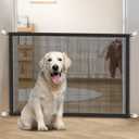 Cupount Dog Screen Mesh Gate for Stairs Pet Gates for The House: for Doorways Stairways Indoor 29 inches Tall, 38 inch Wide, Fits 32-35 inch Openings