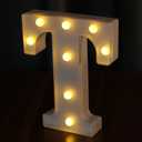 Light Up Letters, Led Letter Lights 26 Alphabet, Decorative Lighted Letter, Battery Powered Led Marquee Letters for Party, Bar, Night Light, Home Decor(T)