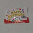 Gold Happy Birthday Balloons Banner 16 Inch Mylar Foil Letters, Inflatable Party Decor and Birthday Decorations for Women, Men, Boys & Girls Kids and Adults, Reusable, Party Supplies