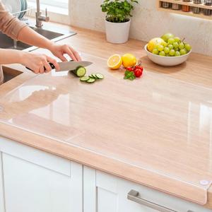 Wesiti Clear Acrylic Cutting Board with Counter Lip, 47" x 22", Extra Large