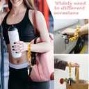 Macrame Keychain Wristlet Keychains for Women Wrist Lanyard for Keys Car Keys Cute Boho Keychains Keyring Bracelet for Girls (Blue)