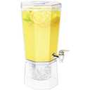 Lifewit 1 Gallon Drink Dispenser for Parties, 4L Plastic Beverage Container with Stand for Juice/Tea/Soda & Lemonade, Clear Water Pitcher with Spigot for Mimosa Bar Hosting 39 x 16 cm/15x6"