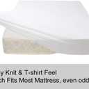 Soft Stretch King Size Fitted Sheet Only - Jersey Knit, 4-Way Stretchy Snug Fit, Wrinkle Free & Stay in Place, No More Slipping Off for Mattress, Soft & Comfortable - White, King