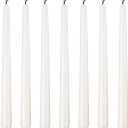 7 Pack White Taper Candles - Taper Candles 10 Inch Dripless, Smokeless & Unscented - 8 Hours Long Burning - Tall Candlesticks - Ideal for Weddings, Dinner Parties, Home Decor, Birthday Party