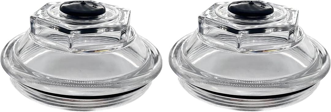 21-36 Oil Caps Bath Dust 2 PCS K71-148-00 Replacement for 9K-10K General Duty Axles 1989-2009 10K HD 12K 15K 4.0" Threads Trailer Axle Plastic Screw-on Oil Cap Kit with Rubber Plugs