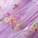 TTYAOVO Toddler Baby Dress Birthday Party Tulle Girl Dresses (Purple) 80
