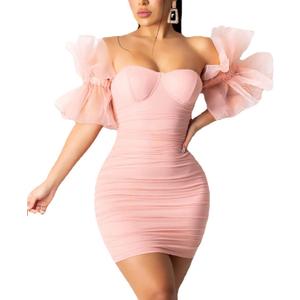 LKOUS Elegant Club & Night Out Dresses, Off Shoulder Evening Birthday Dresses, Solid Color Bodycon Mini Dress (X-Large) LKOUS Elegant Club & Night Out Dresses, Off Shoulder Evening Birthday Dresses, Solid Color Bodycon Mini Dress (X-Large)