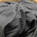 Queen Comforter Set, 3 Pieces Down Alternative Bedding, Dark Grey