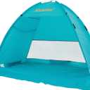 Alvantor® Beach Tent Beach Umbrella Outdoor Sun Shelter Cabana Automatic Instant Pop-Up UPF 50+ Portable Beach Shade Camping Fishing Hiking Canopy Easy Set Up Light Weight Windproof for 2-3 Person, 70"x53"x48"