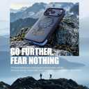 TORRAS Q3 Rugged for iPhone 17 Pro Case with 360 Rotating Magnetic Stand, Fit for MagSafe, 16FT Mil-Grade Drop Protection, Side Anti-Slip Grip, Camera Control Button, Microfiber Lining, Deep Blue
