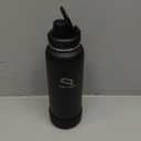 COOLREADY 24 oz Purple Water Bottle – Lightweight, Cup Holder Compatible Stainless Steel Flask – Wide Mouth, Insulated with Spout & Straw Lid + Silicone Boot