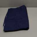 FLXXIE Down Alternative Toddler Comforter, Lightweight, Machine Washable and Warm Baby Crib Quilted Blanket for Stroller, Travel, 39x47 Inches, Navy Blue