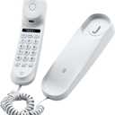 Corded Phone for Home, Durable landline Phone with Large Buttons for Seniors, Versatile Mini Phone for The Home, Office, and More(White)