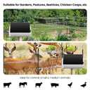 Solar Fence Charger, Briidea 5.6 Miles Solar Electric Fence Charger, 0.2 Joules, Preventing Predators from Intruding, IP66 Waterproof, Save Your Money