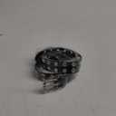 Macoking Grommet Leather Belts for Women, Black Belt For Teens with Chains - Double Studded Holes, Small