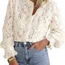 Women's Summer Blouse with Sleeves Size M