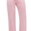 GRAPENT Wide Leg Jeans for Women Trendy High Waisted Straight Leg Cropped Stretchy Denim Pants with Retro Patch Pockets S