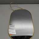 YCHMIR Oval Wall Mirror, Gold, Oval Shape, for Bathrooms and More (16x9.2 inch)