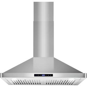COSMO COS-63175S 30 in. Vista Collection 380 CFM Ducted Wall Mount Range Hood, Touch Controls, LED Lights, Stainless Steel