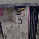 Drive Medical 2-in-1 Raised Toilet Seat with Removable Padded Arms - Elevated Bathroom Safety Support - Secure Locking Attachment - Easy Height Assistance - Durable Construction, Standard Toilets