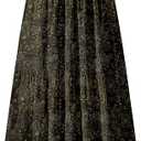 NASHALYLY Women's Chiffon Elastic High Waist Pleated A-Line Flared Maxi Skirts, 2XL