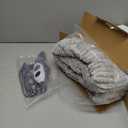 Westinghouse Heated Throw Blanket, Soft Flannel Sherpa Electric Throw with 6 Heating Levels & 2-10 Hours Auto Shut Off, Fast Heating & ETL Certification, Machine Washable, 50x60 Inch, Light Grey