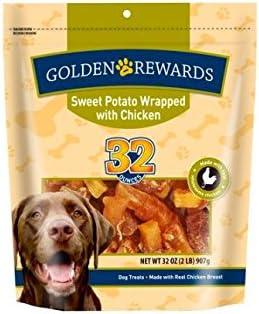 Golden Rewards Sweet Potato Wrapped with Chicken 32oz bag (1)