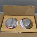 Dog Bowls Elevated, 4 Height & Angle Adjustable Raised Dog Bowl Stand, Elevated Dogs Bowl Stand For Medium Sized Pet, Sturdy Bamboo Dogs Feeding Station With 2x 48oz(6cup) Stainless Steel Dishes,White