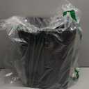 TIPGO Bathroom Trash Can with Lid, 4 Gallon / 15 Liter Small Garbage Can, Press Top Bin, Plastic Wastebasket with Pop-Up Lid for Bedroom, Living Room, Office (Black)