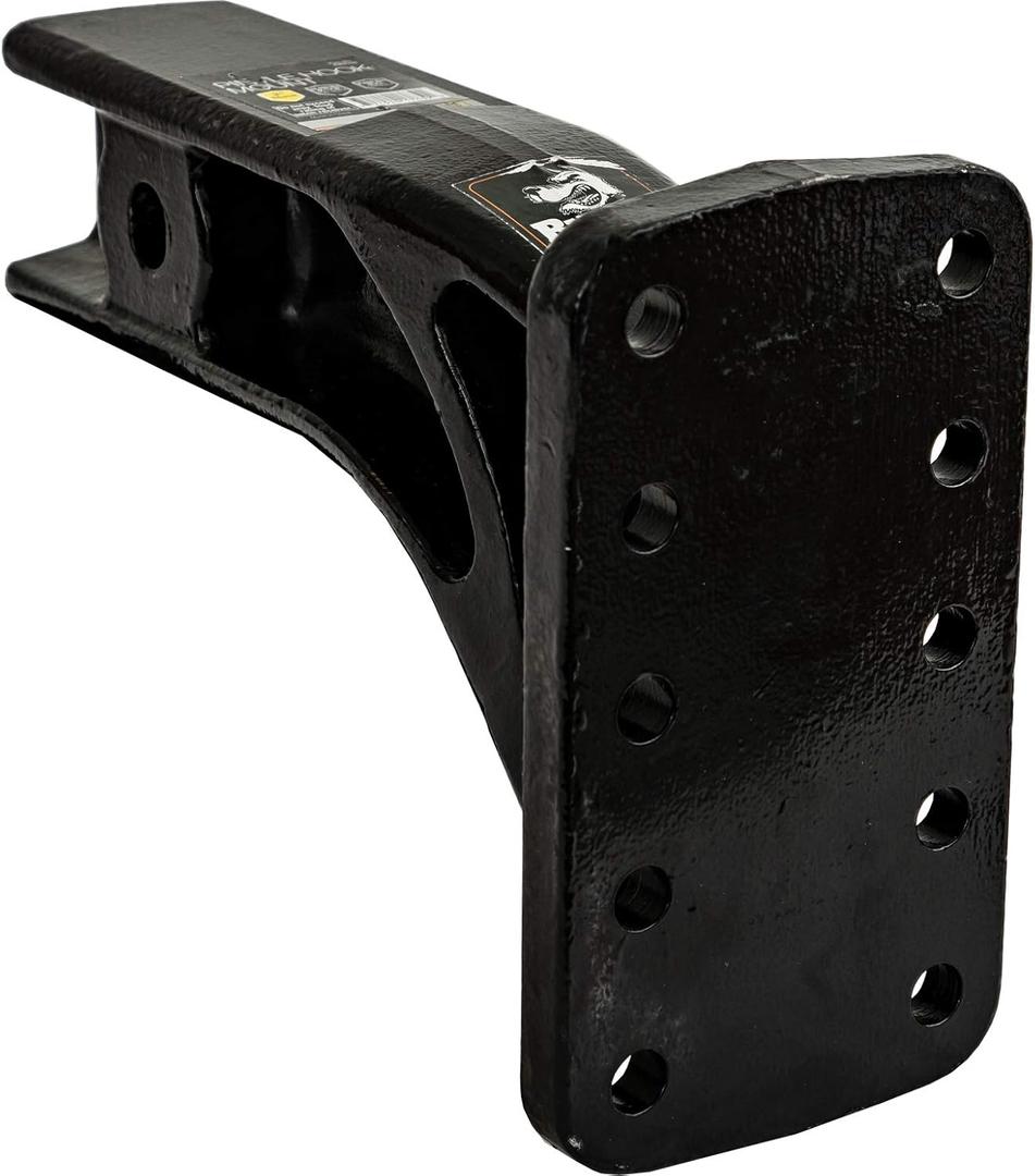 Buyers Products PM3109 4 Position Pintle Hook Mount, 3" Inch Receiver, 10" Shank, MVL 6000lbs, MGTW 30000lbs, Towing Accessories for Truck