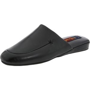 L.B. Evans Mens Duke Scuff Slip On Casual Slippers Casual - Black (9)
