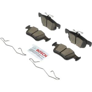 BOSCH BC1665 QuietCast Premium Ceramic Disc Brake Pad Set - Compatible with Select Ford Bronco Sport, Edge, Escape, Fusion, Maverick; Lincoln Continental, Corsair, MKC, MKX, MKZ, Nautilus + More; REAR