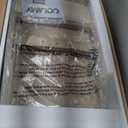 COLAMY Wood Dining Chairs Set of 2, Mid Century Modern Upholstered Kitchen Chairs,19 Inch Fabric Dining Chair with Back for Kitchen Dining Room,Grey