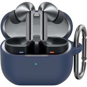 AhaStyle Silicone Case for Samsung Galaxy Buds 3 FE (2025) / Galaxy Buds3 Pro and Galaxy Buds 3 (2024) Shockproof Full Protective Skin Case Cover Compatible with Samsung Galaxy Buds3 Series (Blue)